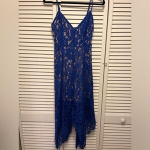 Blue dress with tags on